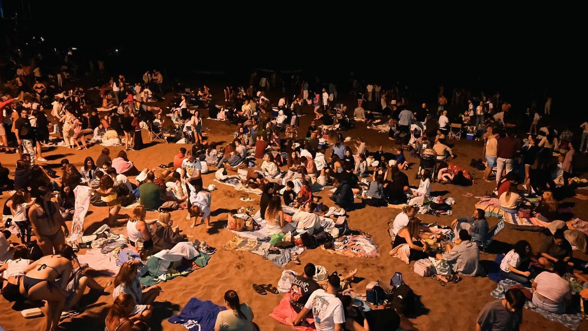 Así fueron los Fuegos de San Juan 2021 en Las Palmas de Gran Canaria