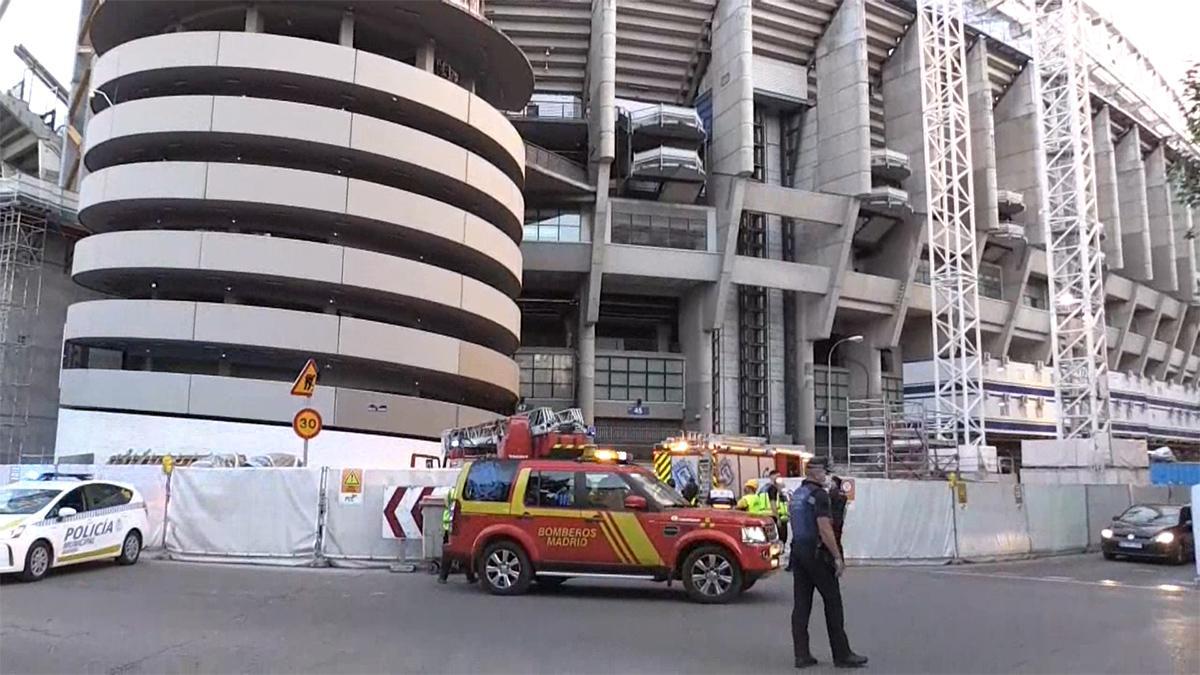 Extinguido un pequeño incendio en el Bernabéu