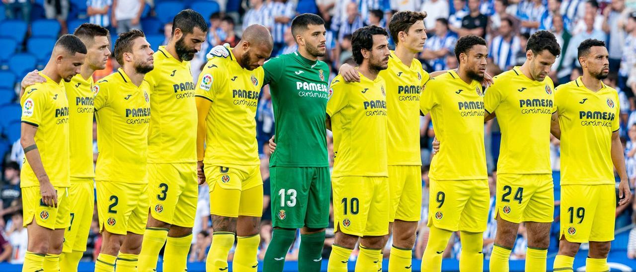 Los once titulares del Villarreal CF ante Real Sociedad.