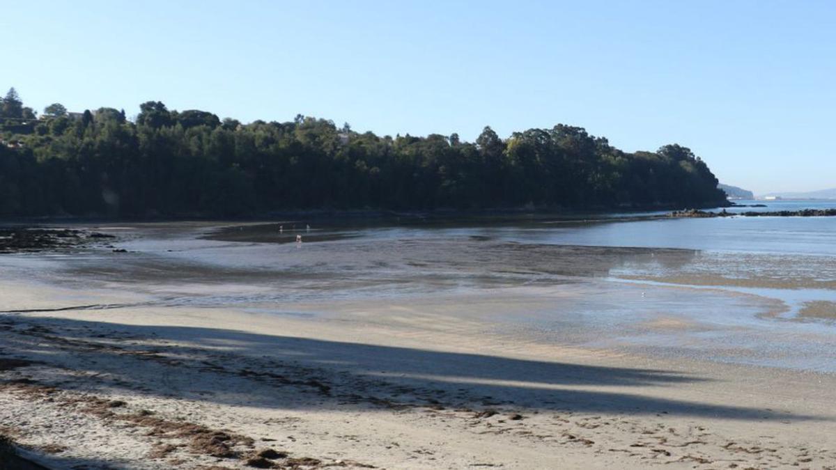 Playa de O Regueiro, en Bergondo. |   // LA OPINIÓN