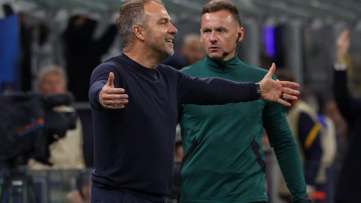 Hansi Flick, en San Siro.