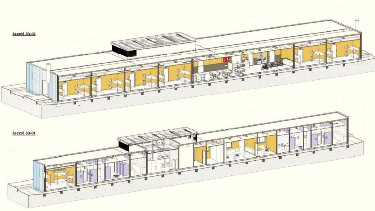 El plano del proyecto aprobado por el Consell.