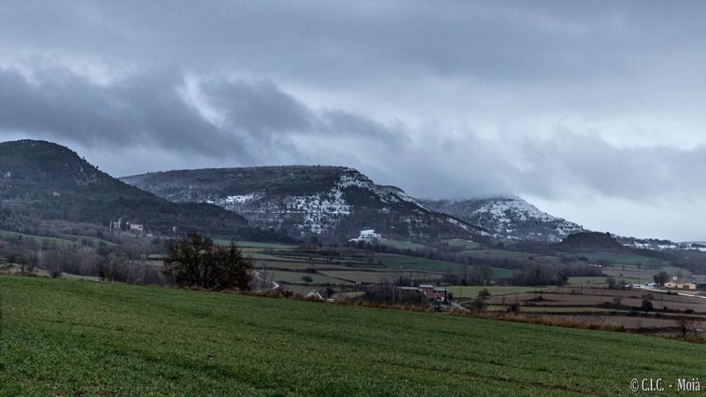 Nevada entre els termes de Moià i Collsuspina