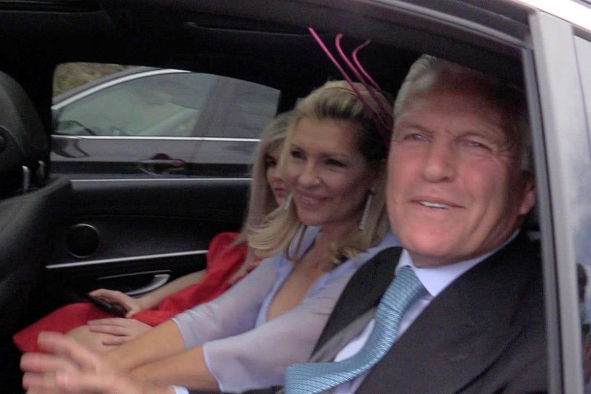 Patricia Rato y Espartaco en la boda de su hija