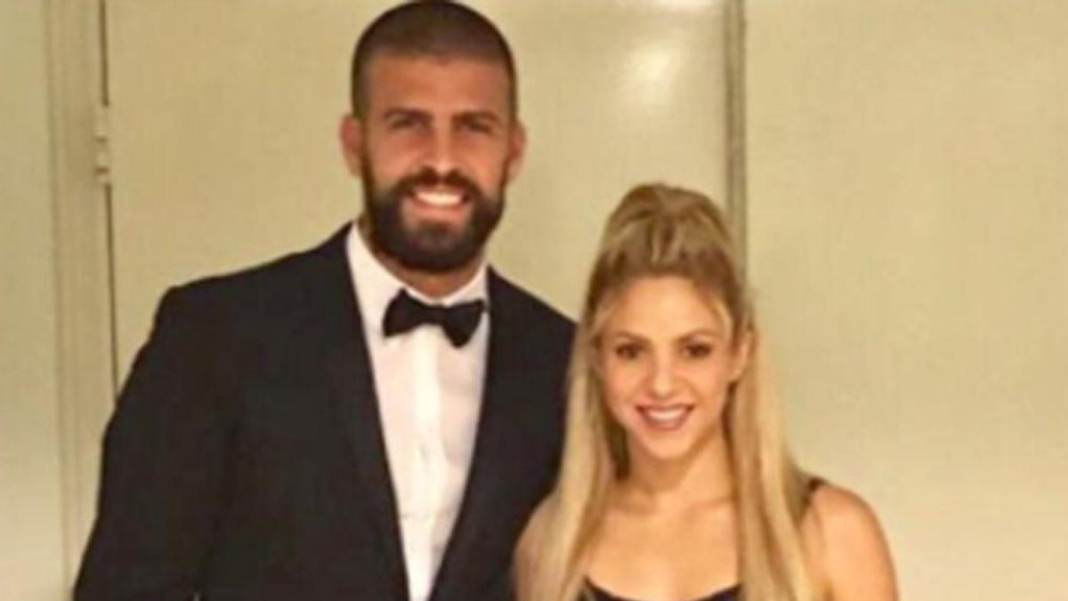 Piqué y Shakira, en la boda de Messi y Antonella