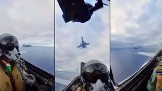 VIDEO: Así viven los pilotos del ejército del aire las maniobras de los aviones que sobrevuelan Asturias