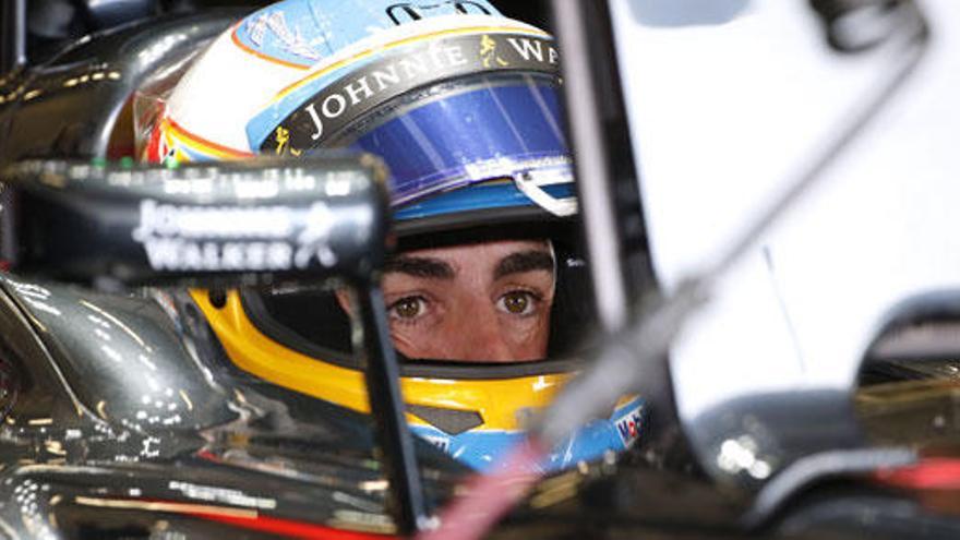 Fernando Alonso, en Silverstone.