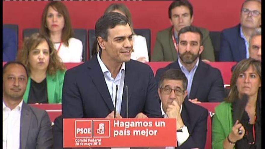 Sánchez especifica su hoja de ruta: "Moción de censura, estabilidad y elecciones"