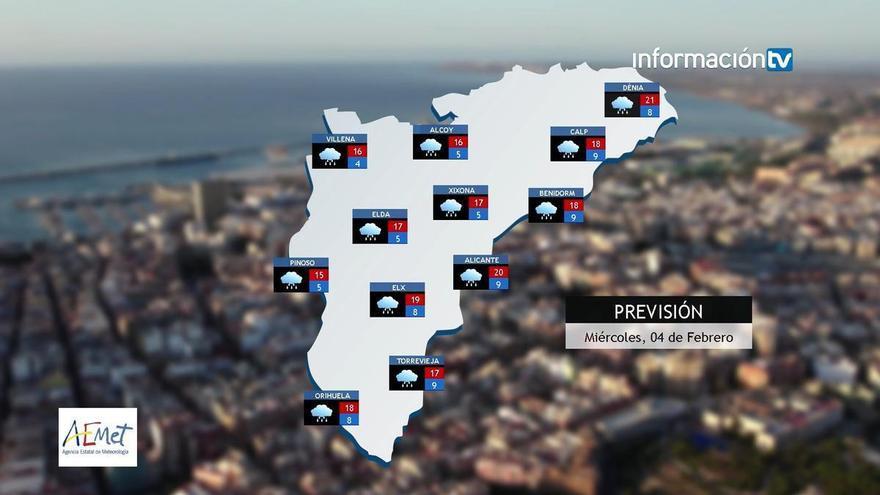 Regresan las lluvias este miércoles en toda la provincia