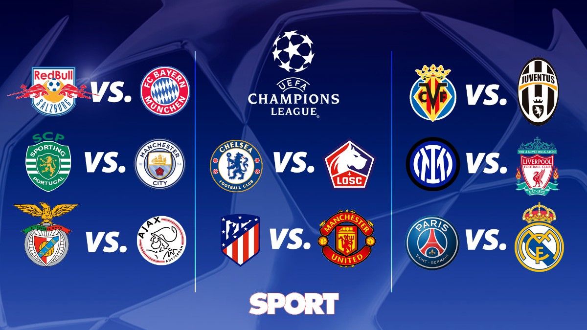 Octavos de final de la Champions League: Horarios y enfrentamientos