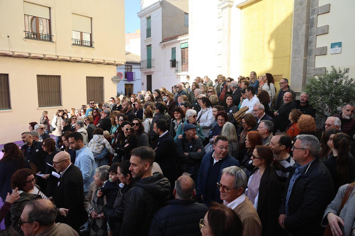 Asistentes a la protesta.