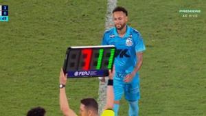 Neymar, sustituido ante Flamengo y con el Santos en descenso