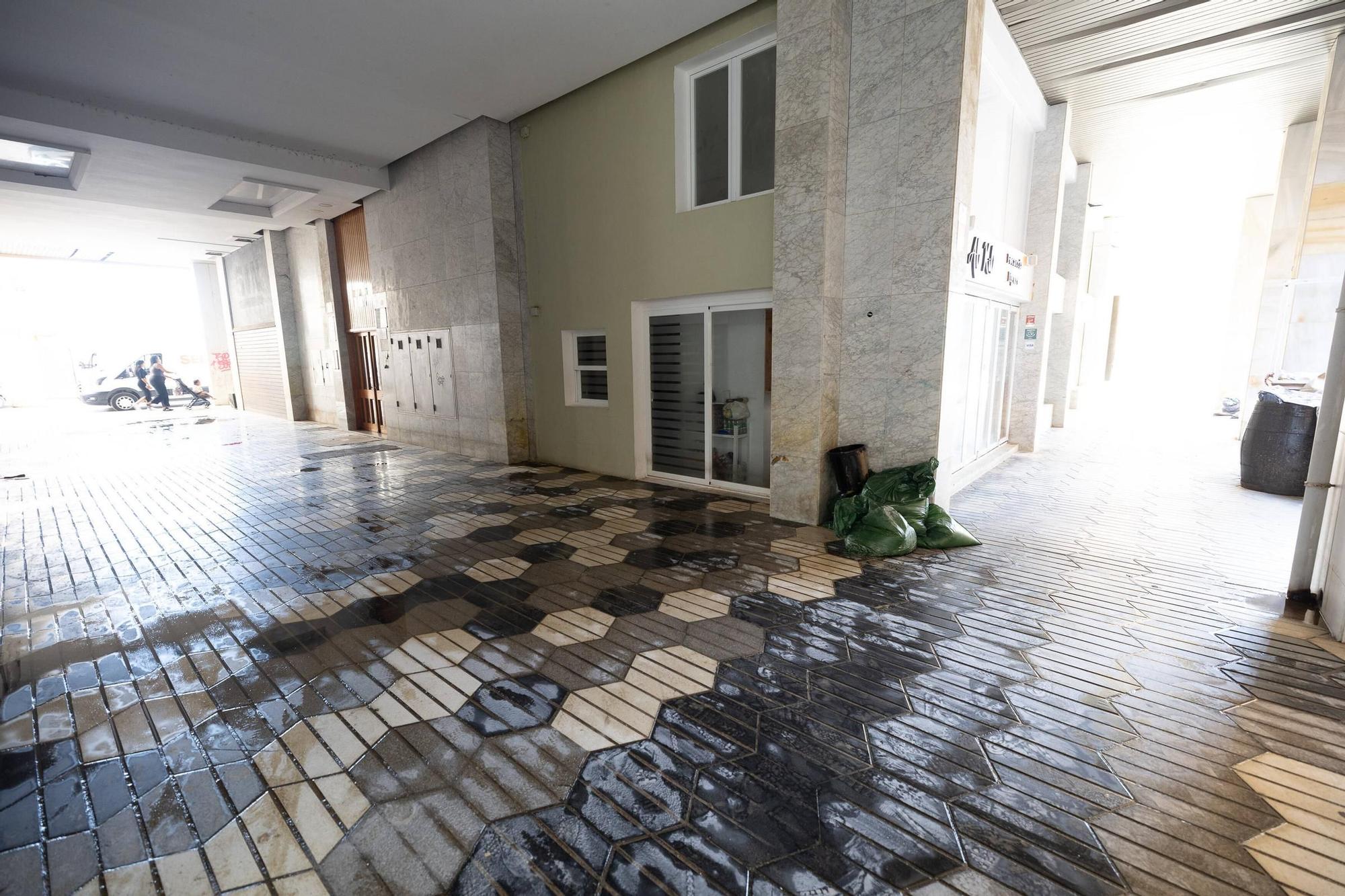 Así siguen los negocios afectados por la dana en Ibiza.