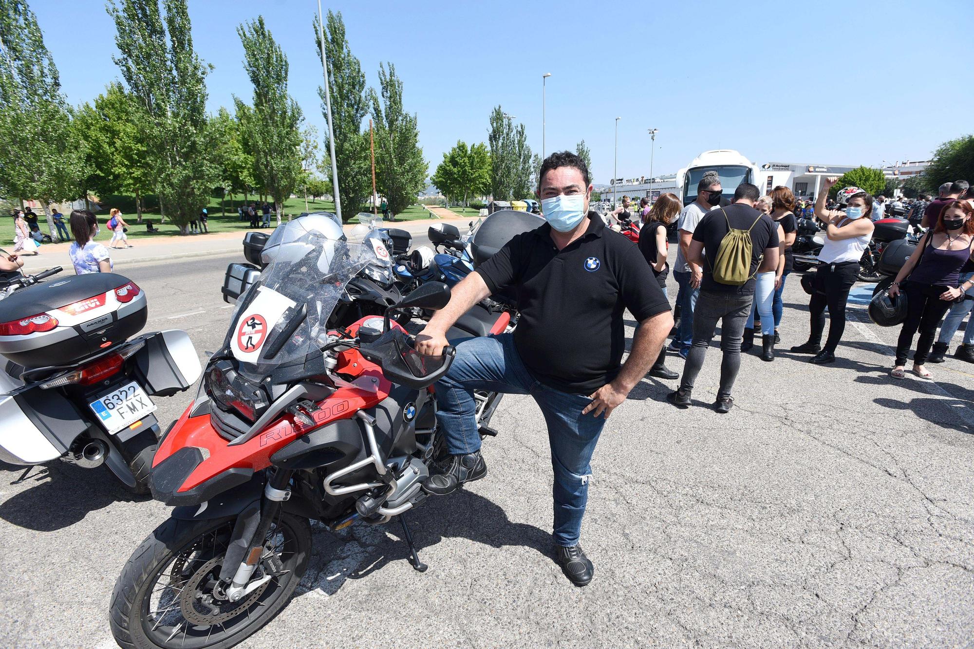 Concentración de motos para protestar por los peajes a las autovías