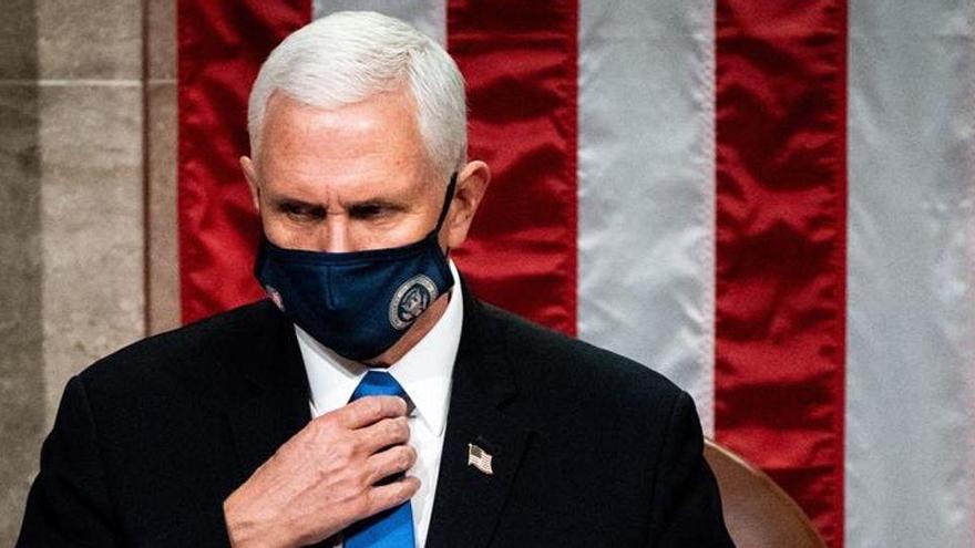 Pence, el pasado miércoles en el Capitolio.