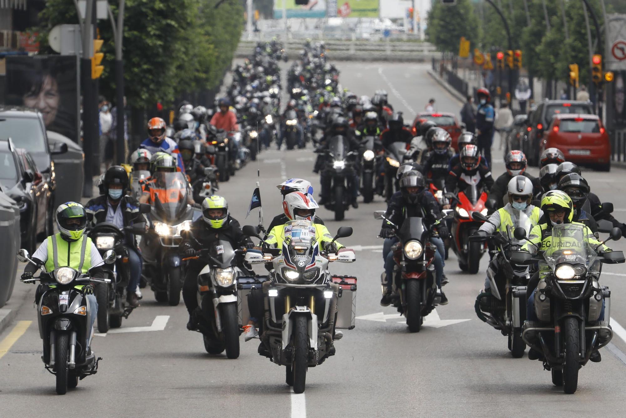 Concentración motos en Gijón