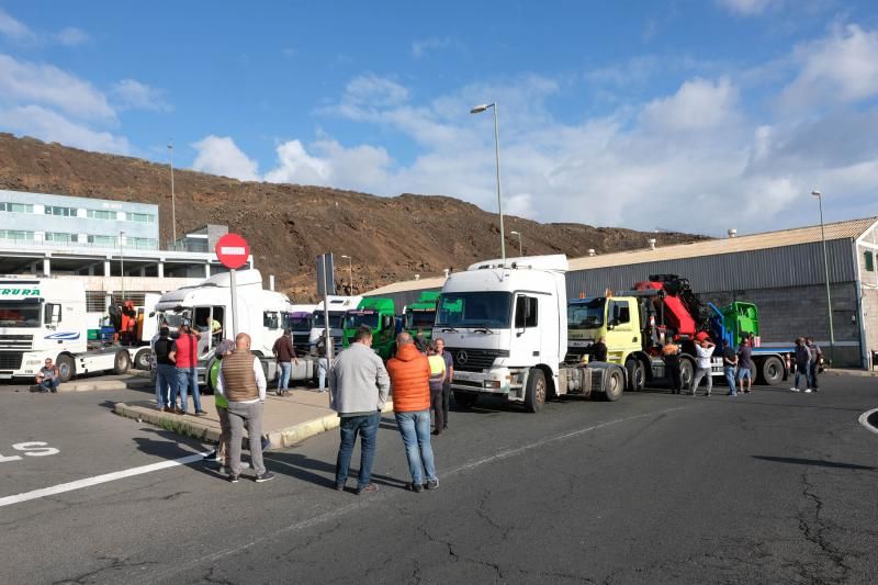 Manifestación de los transportistas