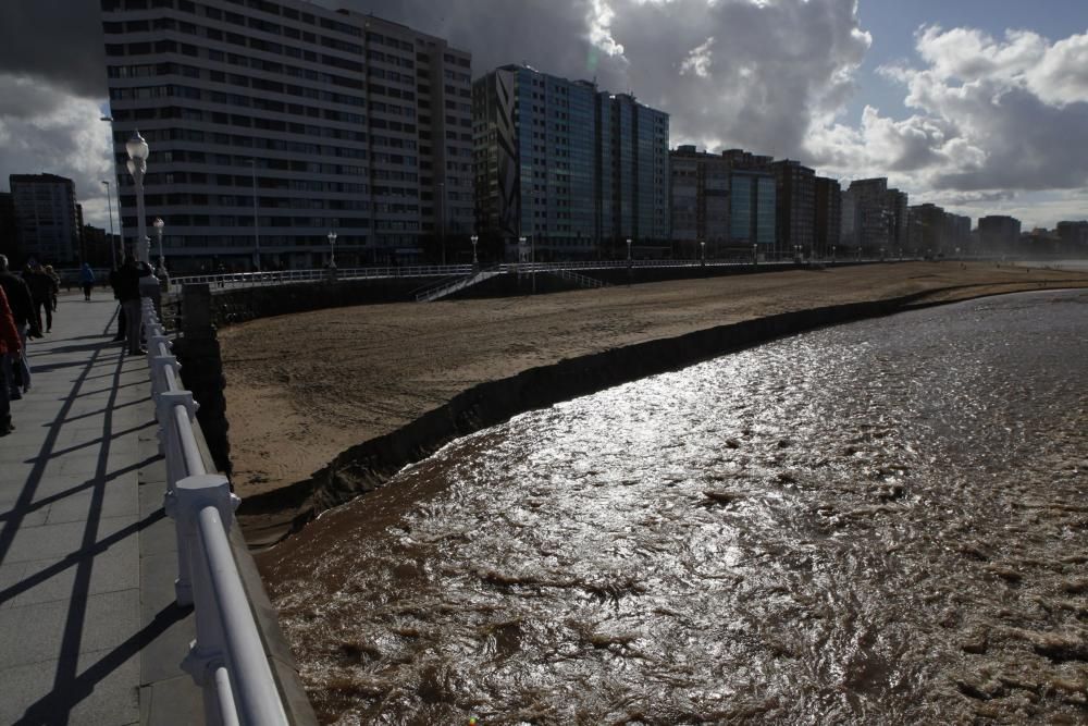 Temporal en Gijón