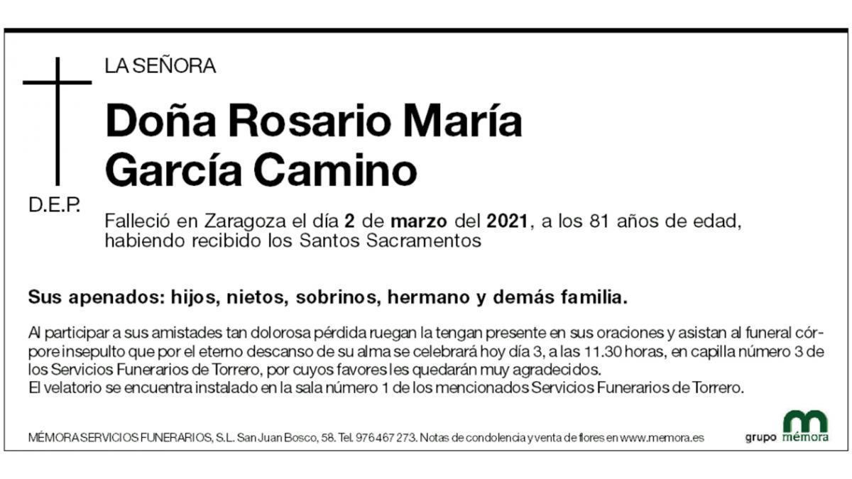 Rosario María García Camino