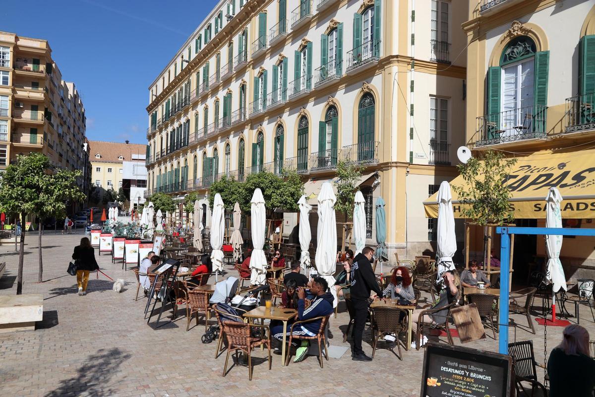 Las Casas de Campos en la plaza de la Merced.