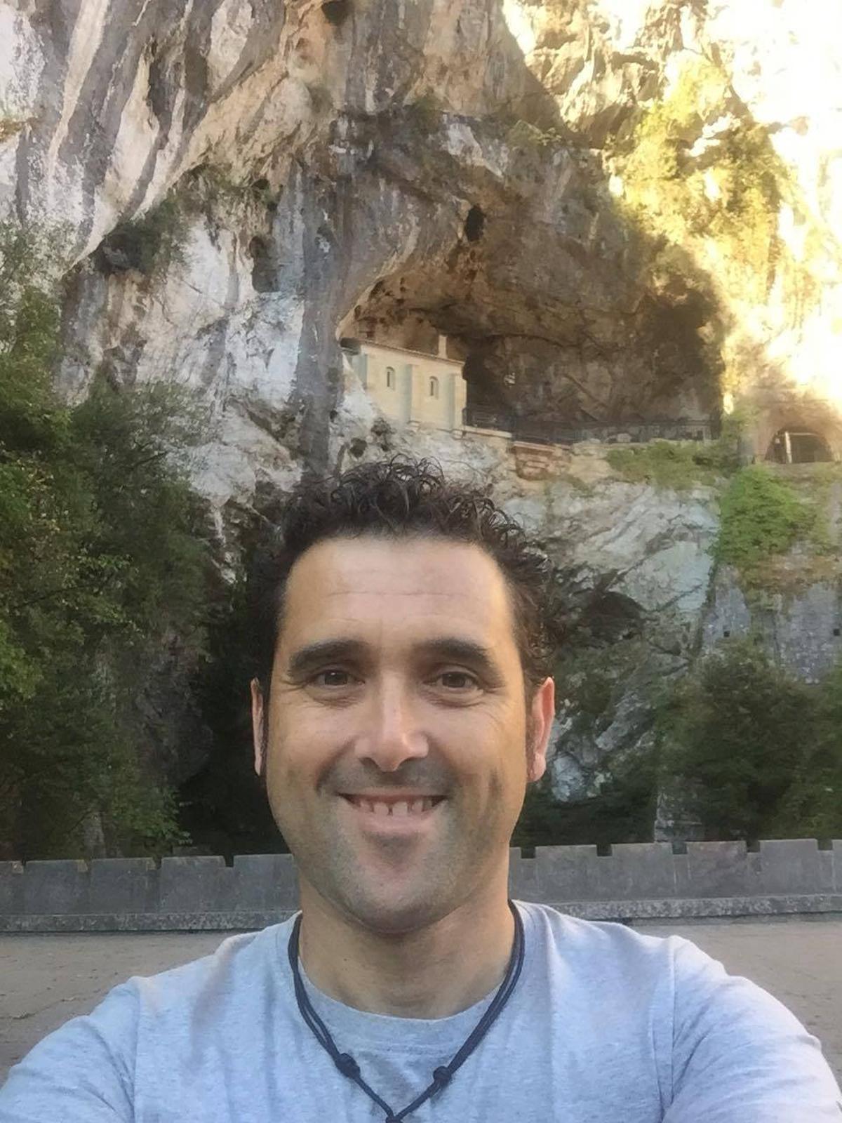 Jorge Nuñez, en Covadonga.
