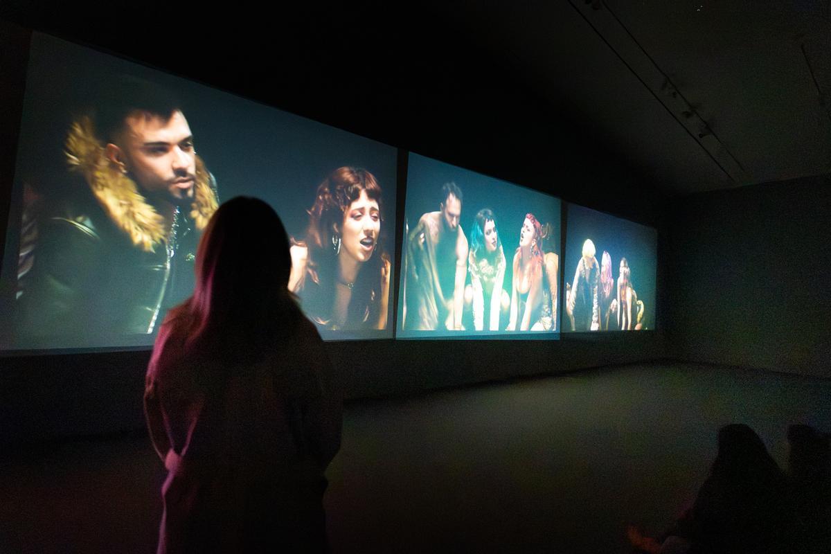La videoinstalación de 'Jauria' en el CCCC.