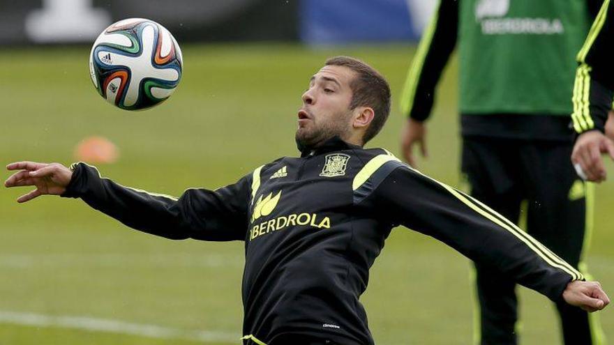 Jordi Alba abronca a un periodista tras la victoria ante Australia