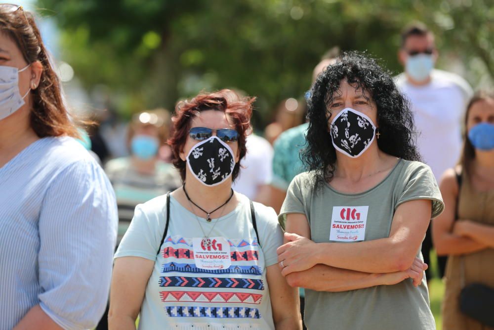 Manifestación en defensa de Thenaisie Provote.