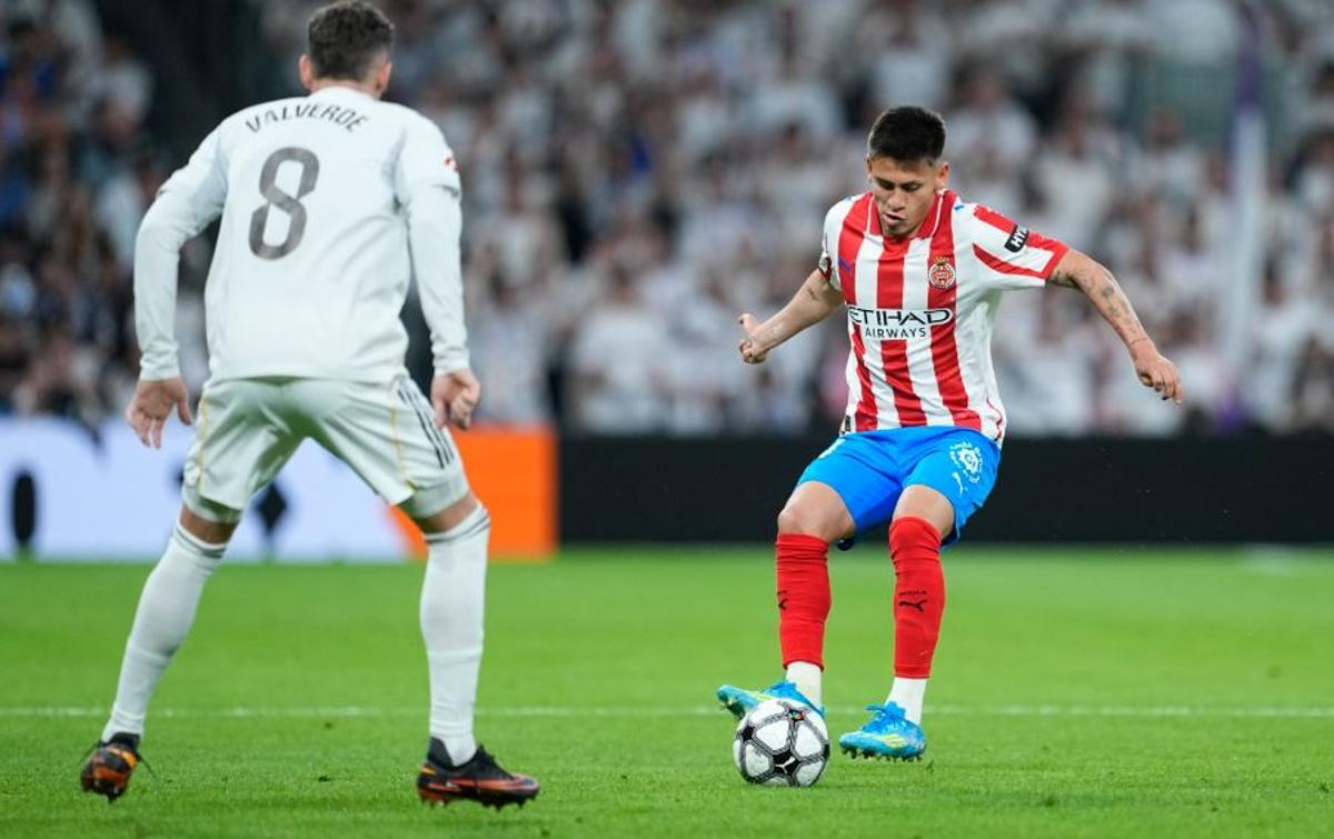 Claudio Echeverri va ser titular divendres passat al camp del Madrid