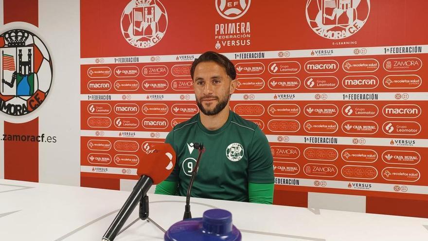 Mario Losada, jugador del Zamora CF: "Habrá que igualar la intensidad del Ourense"