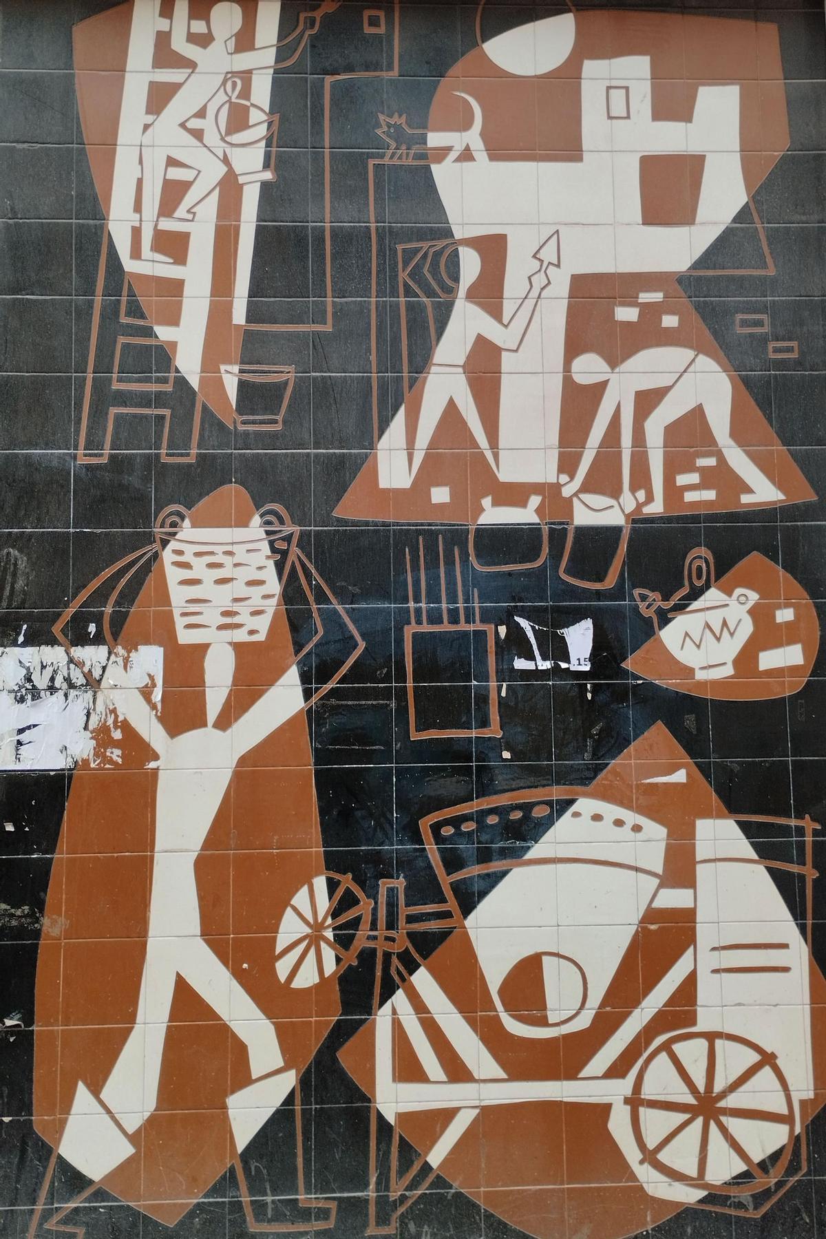 Madrid protege un mural de César Manrique a pie de calle