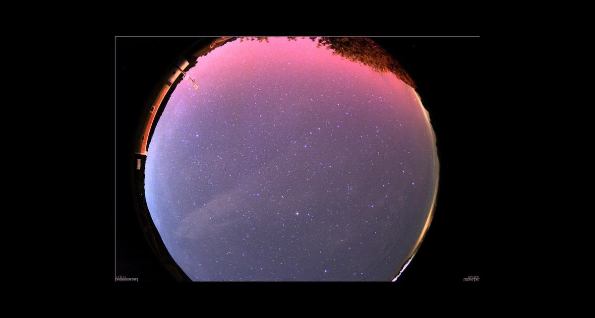 Imagen captada con la cámara del telescopio de Cala d'Hort