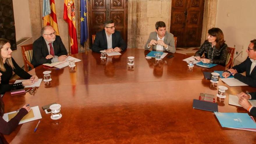 Reunión bilateral entre la Generalitat y la Diputación de Alicante celebrada a finales de enero.