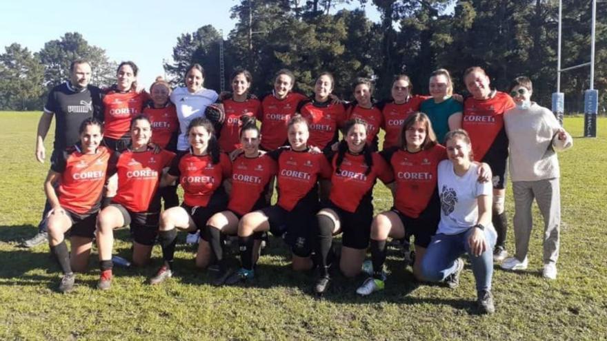 El Coreti Rugby Lalín femenino logra un celebrado triunfo en Acea da Má