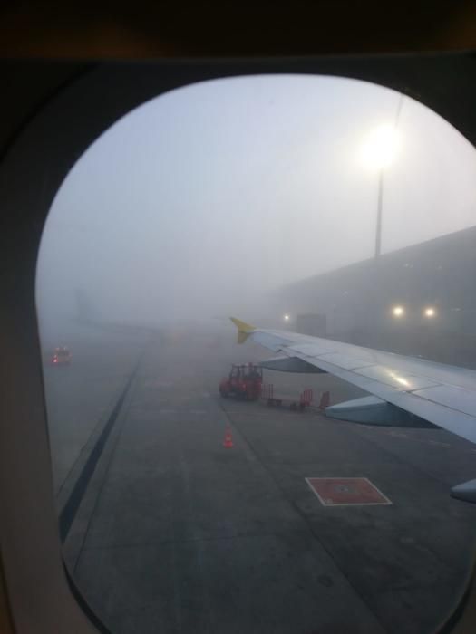 Niebla en el aeropuerto de Son Sant Joan