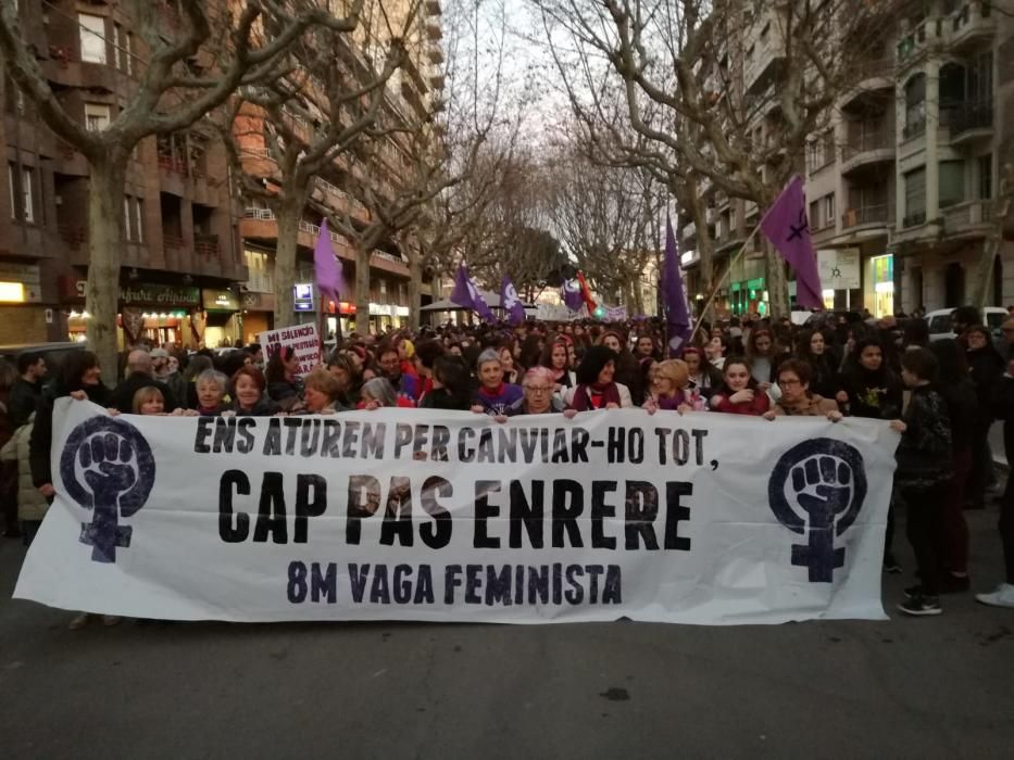 Manifestació 8-M a Manresa