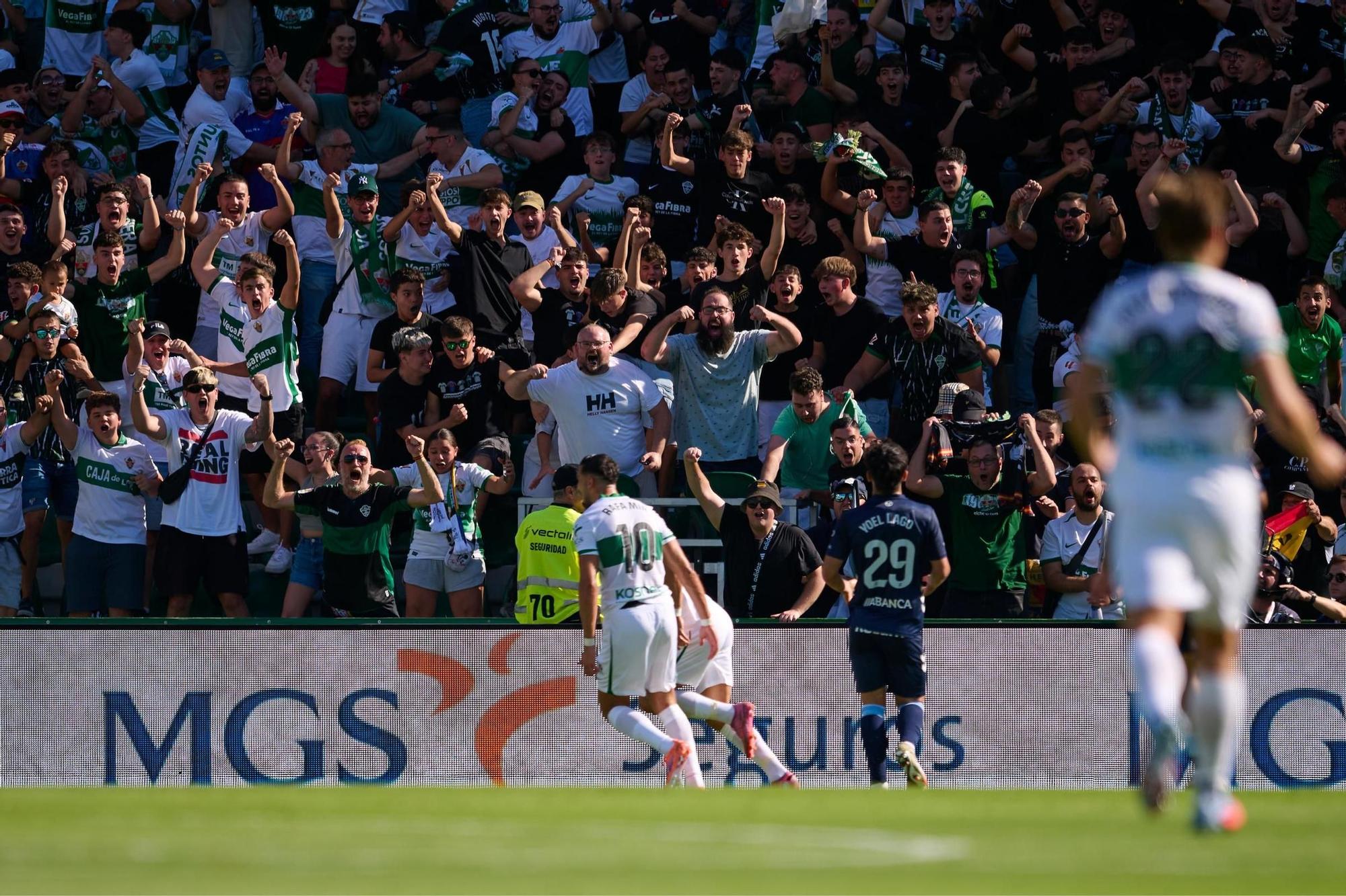 Las imágenes del Elche-Celta