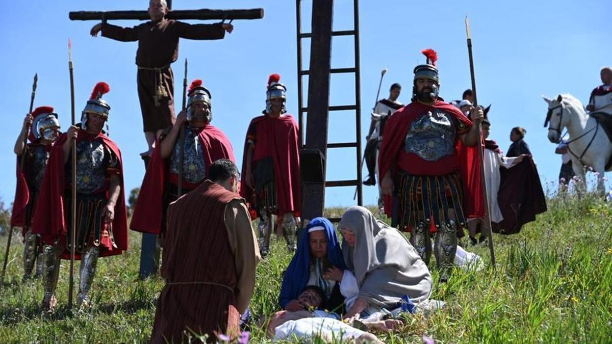 Via crucis viviente del Cerro de Reyes el año pasado.