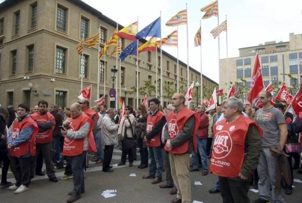 Manifestación contra los recortes en Zaragoza