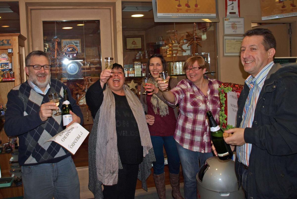 Ganadores del Gordo de Onda, en 2012.