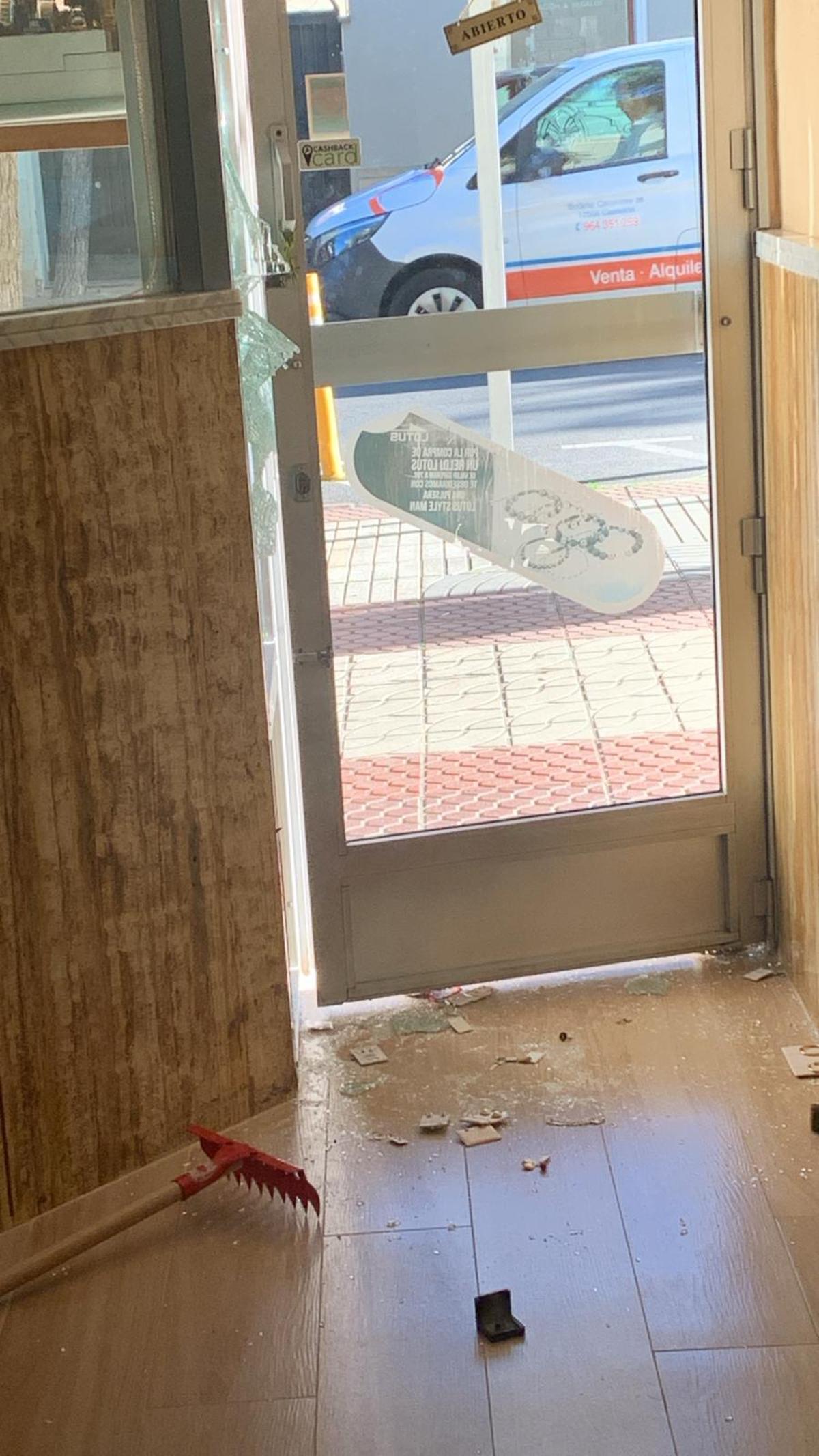 La joyería, desde el interior.