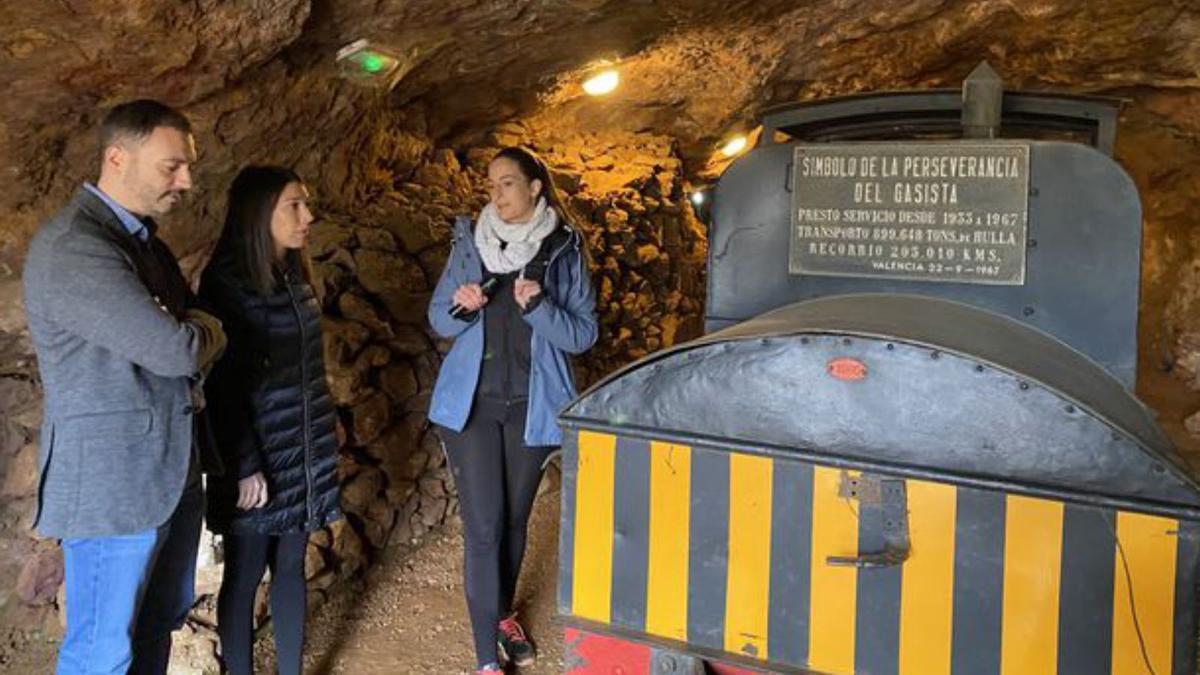 Huguet y Jiménez estuvieron en el Parc Miner de Culla.