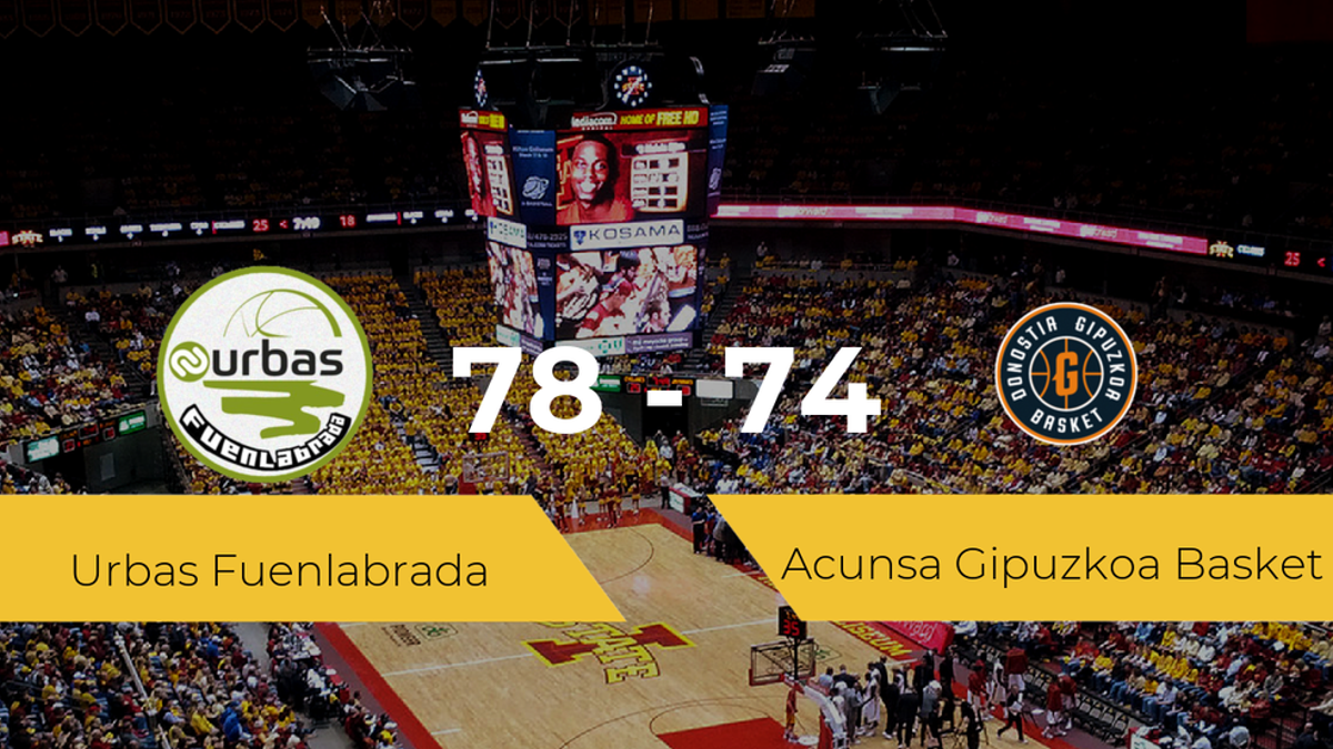 El Urbas Fuenlabrada se impone al Acunsa Gipuzkoa Basket por 78-74