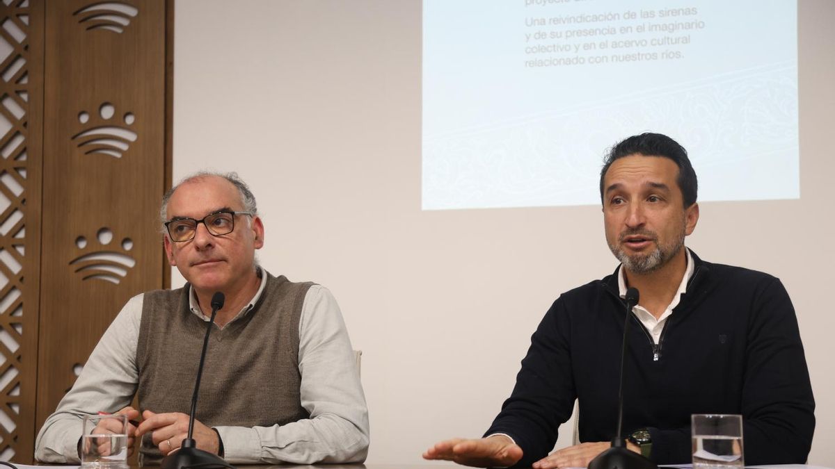 Presentación de 'Sirenas del Guadiana', en la diputación.