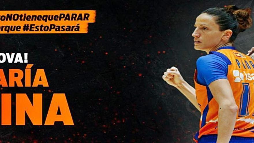 María Pina renueva con el Valencia Basket