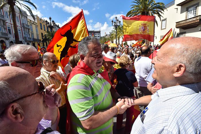 Concentración por la unidad de España, en la ...