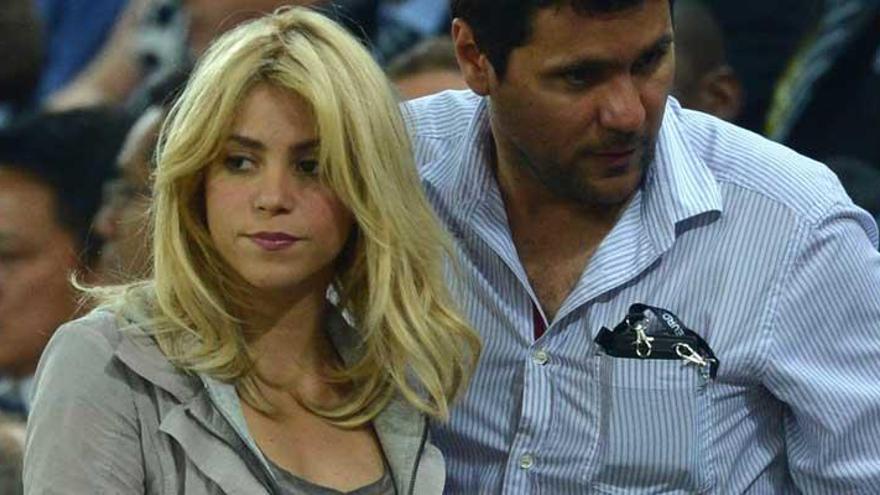 Shakira, en las gradas.