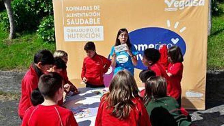 Alumnos del colegio Calasanz aprenden hábitos saludables con Vegalsa