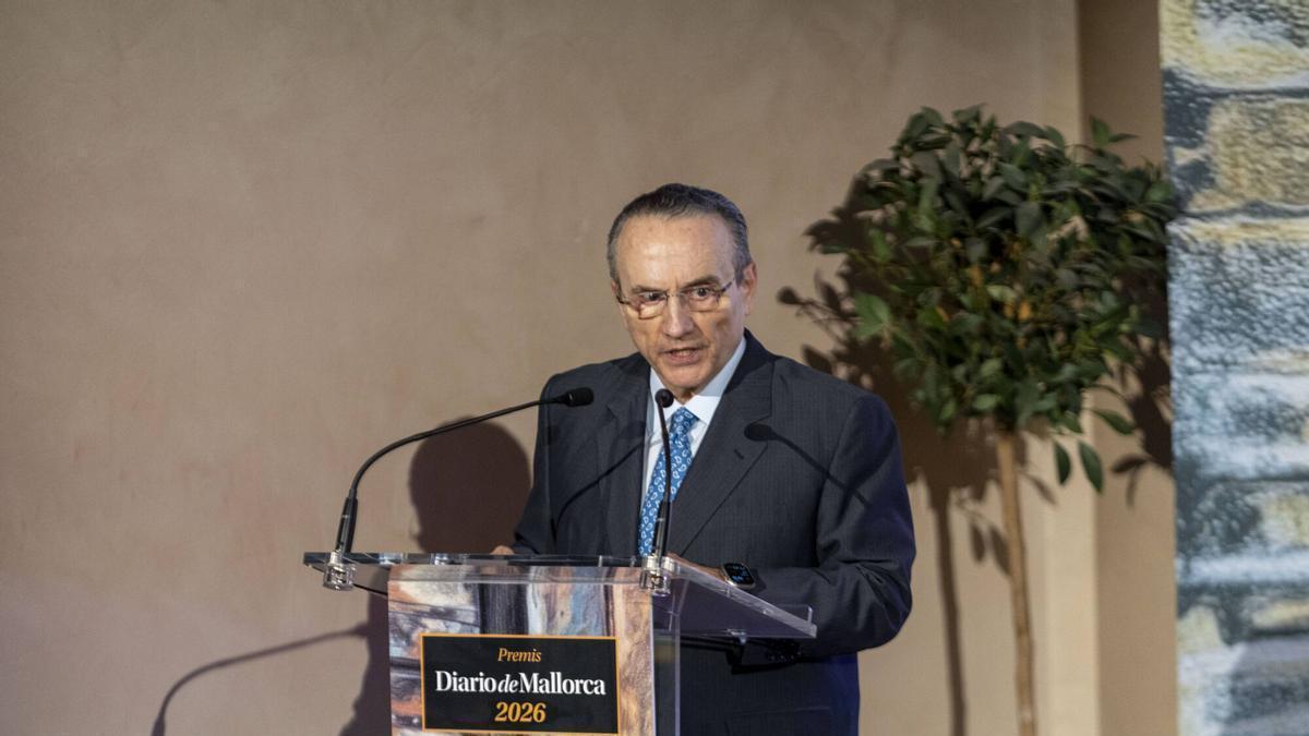 El presidente de Prensa Ibérica, Javier Moll, en la gala de los Premis Diario de Mallorca 2026.