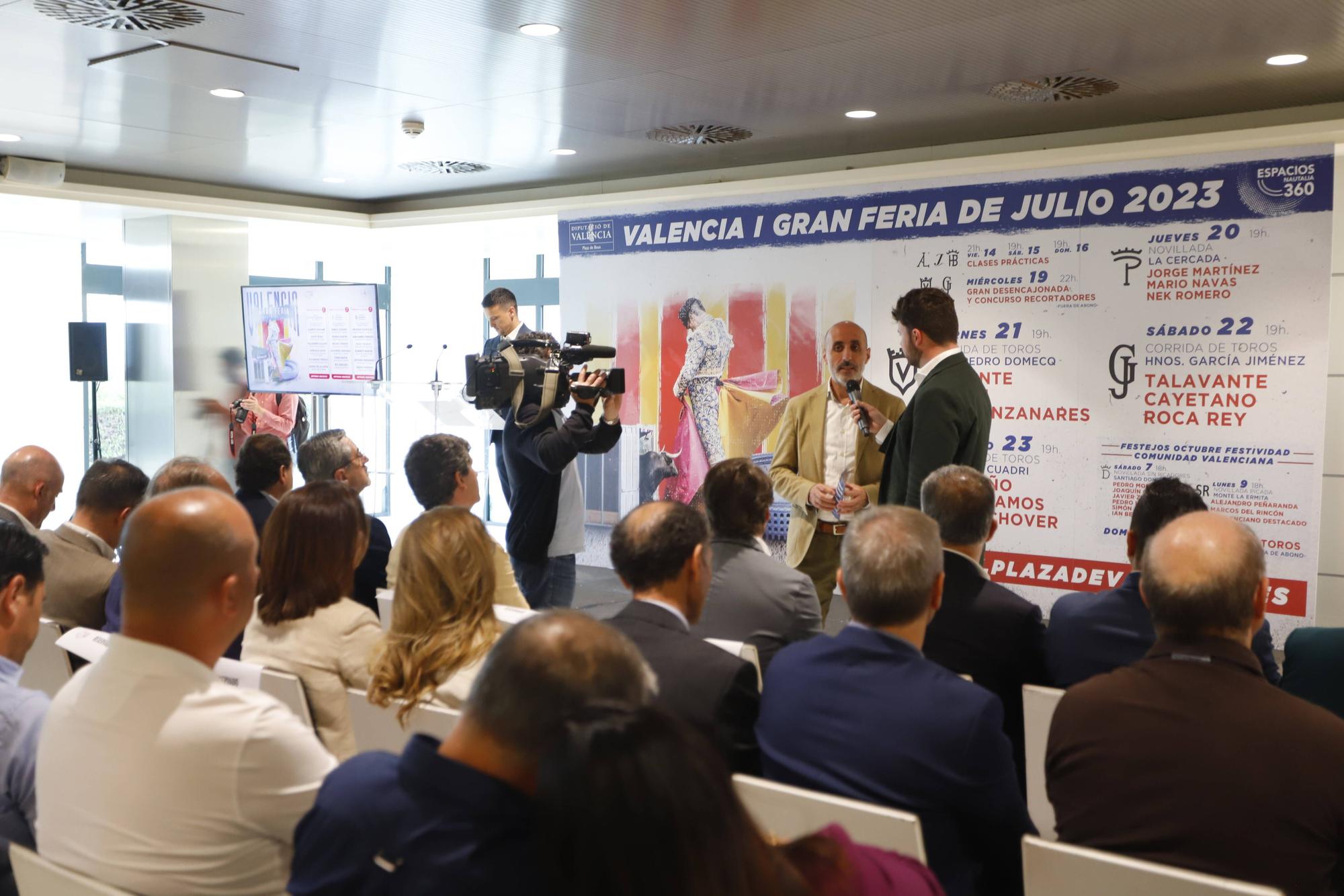 La presentación de los carteles taurinos de la Feria de Julio, en imágenes